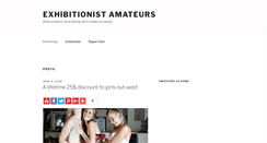 Desktop Screenshot of exhibitionistamateurs.com